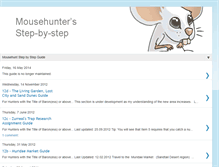 Tablet Screenshot of mousehuntersstepbystep.blogspot.com