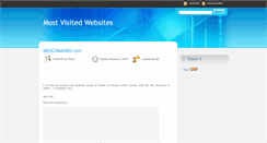 Desktop Screenshot of mostvisitedwebsites.blogspot.com
