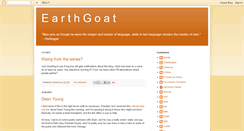 Desktop Screenshot of earthgoat.blogspot.com
