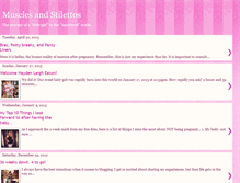 Tablet Screenshot of musclesandstilettos.blogspot.com