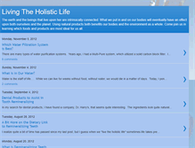 Tablet Screenshot of livingtheholisticlife.blogspot.com