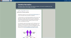 Desktop Screenshot of geneticarecreativa.blogspot.com