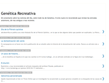 Tablet Screenshot of geneticarecreativa.blogspot.com