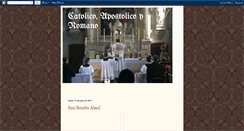 Desktop Screenshot of catolicosporlatradicion.blogspot.com