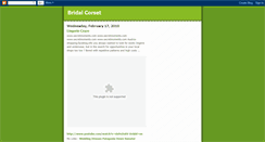 Desktop Screenshot of bridalcorset.blogspot.com