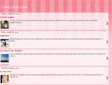 Tablet Screenshot of lovelivrelive.blogspot.com