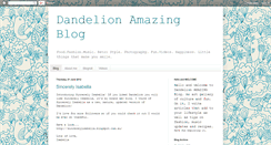 Desktop Screenshot of dandelionamazingblog.blogspot.com
