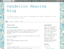 Tablet Screenshot of dandelionamazingblog.blogspot.com