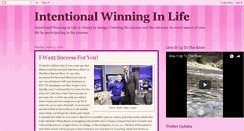 Desktop Screenshot of intentionalwinning.blogspot.com