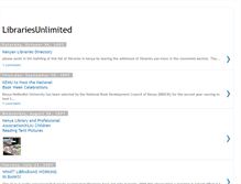 Tablet Screenshot of librariesunlimited.blogspot.com