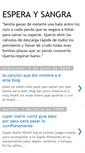 Mobile Screenshot of esperaysangra.blogspot.com