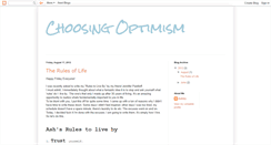 Desktop Screenshot of choosing-optimism.blogspot.com