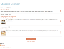Tablet Screenshot of choosing-optimism.blogspot.com