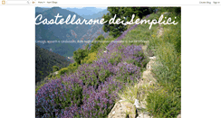Desktop Screenshot of castellaronedeisemplici.blogspot.com