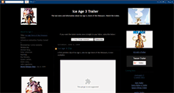 Desktop Screenshot of ice-age-3-trailer.blogspot.com