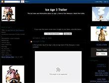 Tablet Screenshot of ice-age-3-trailer.blogspot.com