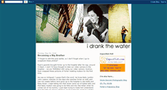 Desktop Screenshot of idrankthewater.blogspot.com