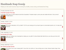 Tablet Screenshot of handmadesoapgossip.blogspot.com