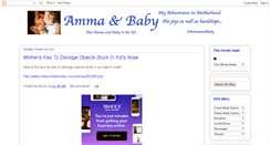 Desktop Screenshot of ammaandbaby.blogspot.com