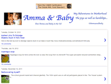 Tablet Screenshot of ammaandbaby.blogspot.com