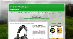 Desktop Screenshot of faresoldi-guadagnare.blogspot.com