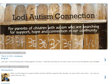 Tablet Screenshot of lodiautismconnection.blogspot.com