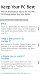 Mobile Screenshot of keepyourpcbest.blogspot.com