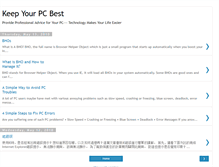Tablet Screenshot of keepyourpcbest.blogspot.com