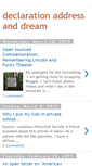 Mobile Screenshot of declarationaddressanddream.blogspot.com