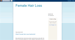 Desktop Screenshot of female-hair-loss-blog.blogspot.com