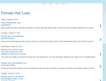 Tablet Screenshot of female-hair-loss-blog.blogspot.com