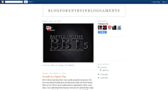 Desktop Screenshot of blogforentryinbloggaments.blogspot.com