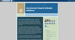 Desktop Screenshot of myjourneytowardultimatewellness.blogspot.com