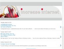 Tablet Screenshot of increase-internet.blogspot.com