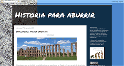 Desktop Screenshot of historiaparaaburrir.blogspot.com