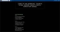 Desktop Screenshot of lordinthemorning.blogspot.com