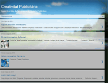 Tablet Screenshot of creativitatpublicitaria.blogspot.com