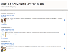 Tablet Screenshot of mirellaszymoniak.blogspot.com
