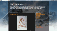 Desktop Screenshot of craftcreations-varshasujith.blogspot.com