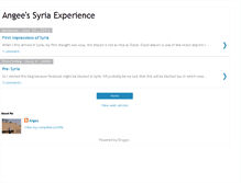 Tablet Screenshot of angeeinsyria.blogspot.com