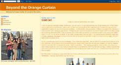 Desktop Screenshot of beyondtheorangecurtain.blogspot.com