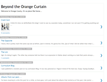 Tablet Screenshot of beyondtheorangecurtain.blogspot.com