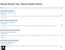 Tablet Screenshot of dental-health-advice.blogspot.com