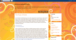 Desktop Screenshot of advocate4kids.blogspot.com