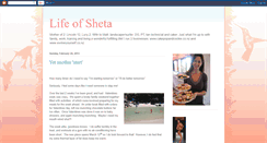 Desktop Screenshot of lifeofsheta.blogspot.com