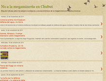 Tablet Screenshot of noalamegamineriaenchubut.blogspot.com