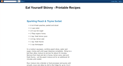 Desktop Screenshot of eatyourselfskinny-printablerecipes.blogspot.com