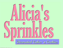 Tablet Screenshot of alicias-sprinkles.blogspot.com