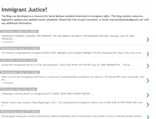 Tablet Screenshot of immigrantjustice.blogspot.com