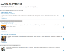 Tablet Screenshot of maomanuevotecno.blogspot.com
